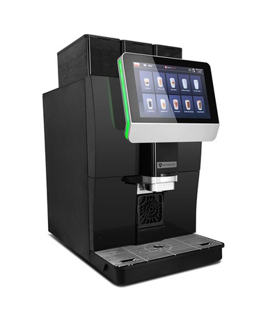 Automatyczny ekspres do kawy RQK33 PRO z ekranem dotykowym | 2 zbiorniki instant | podłączenie do wody | 2 rodzaje mleka