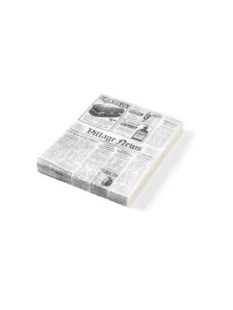 Parchment paper - newspaper print 200x250 mm - package. 500 pcs. HENDI 678121