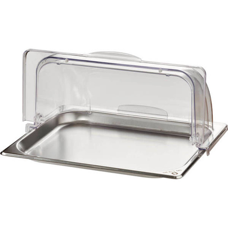 Polycarbonate lid, GN1/2, roll top, 336x280x145 mm STALGAST 419006