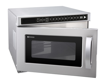 KUCHENKA MIKROFALOWA Z MOŻLIWOŚCIĄ PROGRAMOWANIA, Z PORTEM USB 1800W  | HENDI 281376