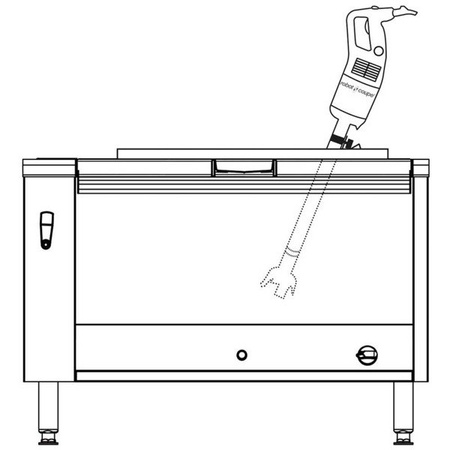 Hand mixer, MP 450 V.V., P 0.5 kW, U 230 V 711455 STALGAST