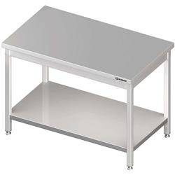 Center table with shelf 1400x700x850 mm bolted STALGAST MEBLE 980107140