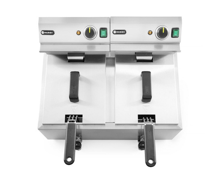 Masterpro 2 x 8 l fryer with drain tap HENDI 209301