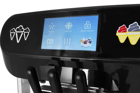 Maszyna do lodów włoskich | automat do lodów soft | 2 smaki + mix | wolnostojąca | 2x7,2 l