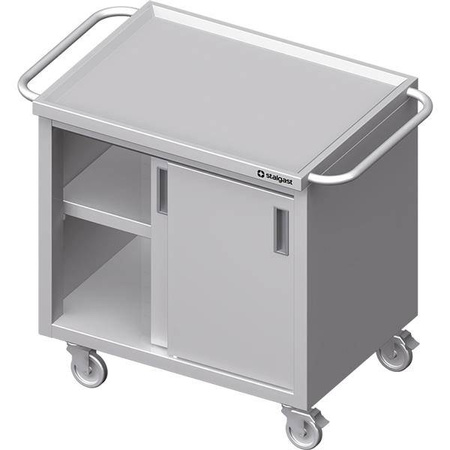 Cart with cabinet, sliding door 1100x600x850 mm STALGAST MEBLE 982046110