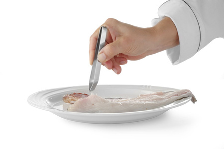 Pęseta do usuwania ości dł. 120 mm HENDI 680117