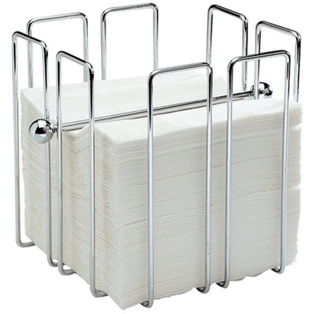 Serwetnik wysoki chromowany, 190x190x190 mm 364204 STALGAST