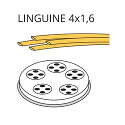 Matryca formująca do maszynki do makaronu PF15E i MPF1.5N LINGUINE 4 x 1.6 - 4 mm