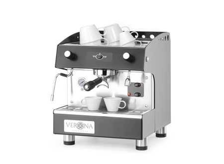 Ekspres do kawy ROMEO easy, 1-grupowy, półautomatyczny, czarny HENDI 207598