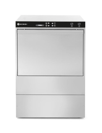 Zmywarka do naczyń 50x50, manualna 400V, z dozownikiem detergen HENDI 233054