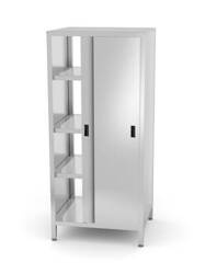 Pass-through cabinet with sliding doors - bolted, with dimensions. 800x700x( HENDI 812402