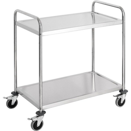 Stainless steel, bolt-on, 2-shelf waiter's cart 661020 STALGAST