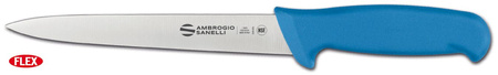 Ambrogio Sanelli Supra Colore, nóż do filetowania ryb, NIEBIESKI, 18 cm | HENDI S351.018L