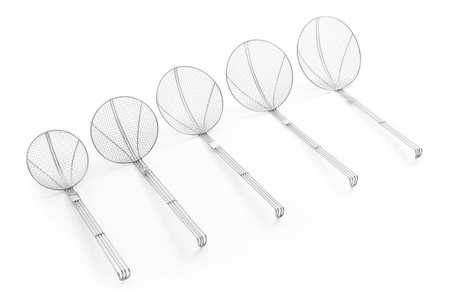 Cedzak siatkowy, wzmocniony - średnica 160 mm HENDI 640401