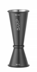 Miara barmańska z pierścieniem, Bar up, 25ml / 50ml, czarny, śr.45x(H)110mm  | HENDI 596654