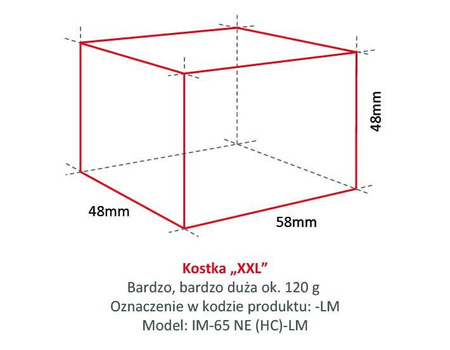Kostkarka do lodu Hoshizaki IM-65NE-HC-LM "Big" | 43 kg/24h | chłodzona powietrzem | kostka duża | 48x58x48 mm | RESTO QUALITY IM-65NE-HC-LM "Big"