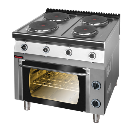 Electric stove with a thermo oven 700.KE-4/PE-1T Kromet