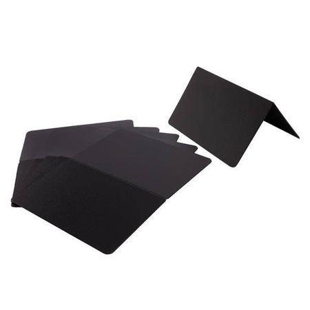 Polypropylene card 10.8x9 cm black (6 pcs.) TOM-GAST code: V-7518