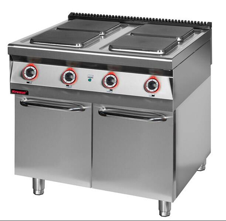 Electric cooker 4 plate 900 mm 4x4,0 kW on closed cabinet base 900.KE-4.S.D Kromet