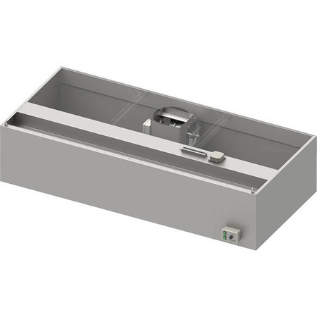 Okap przyścienny, skrzyniowy, ECONOMIC z łap. B,went. E1 i ośw. 1200x900x450 mm STALGAST 611200