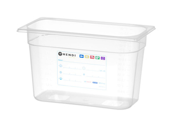 Pojemnik GN HACCP z polipropylenu 1/3 200 - bez pokrywki HENDI 880258