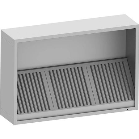 Okap skrzyniowy, skręcany, Gredil, 1510x1000x400 mm STALGAST 619015