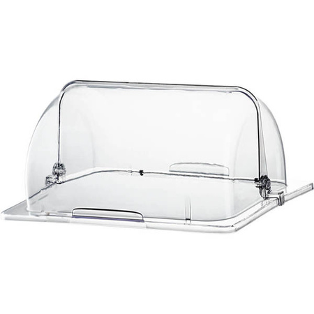 Polycarbonate lid, GN1/2, roll top, 336x280x145 mm STALGAST 419006