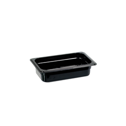 Polycarbonate container, black, GN 1/4, H 65 mm STALGAST 154062