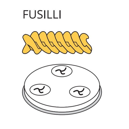 Matryca formująca do maszynki do makaronu PF15E i MPF1.5N FUSILLI - ø 9 mm