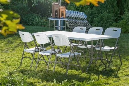 Stół cateringowy prostokątny, o wym. 1800x740x740 mm HENDI 810897