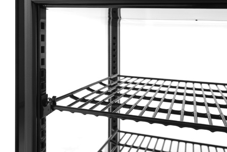 Witryna chłodnicza nastawna, 68 litrów, czarna HENDI 233238