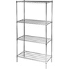 Chrome rack, 4 shelves, folding, 900x450x1800 mm 680200 STALGAST