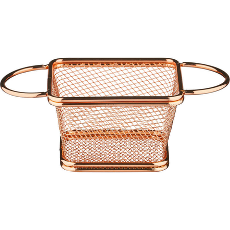 Food serving basket, copper, 100x80x70 mm STALGAST 546061