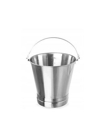 Bucket with stainless steel ring - 12l with scale HENDI 516706