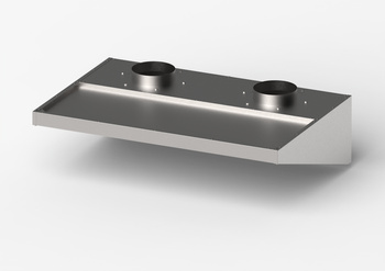 Okap do niskich pomieszczeń, skręcany, Gredil, 1510x1000x400 mm STALGAST 619115