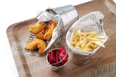 Taca do serwowania, dąb z nadrukiem drewna - 370x530 mm HENDI 508947