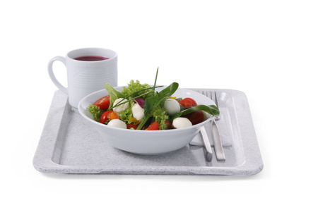 Taca poliestrowa gładka GN 1/2 granit - 265x325 mm HENDI 876602