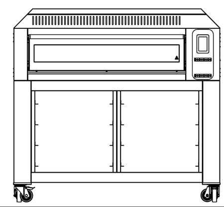 Piec elektryczny do pizzy | jednokomorowy | z podstawą z prowadnicami na blachy | 9x30 cm | COMP - 1ST L9 | RESTO QUALITY COMP - 1ST L9