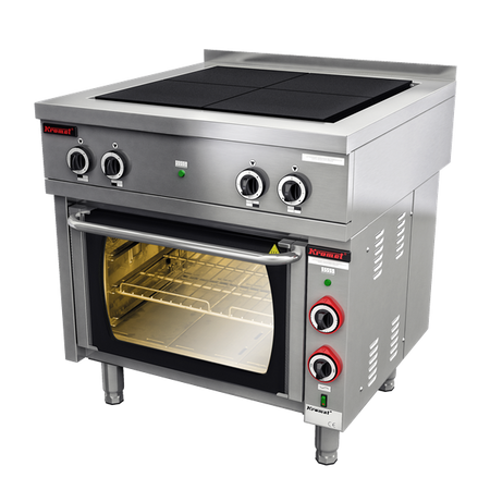 Electric stove with electric oven 4x4.0 kW 000.KEZ-4u/PE-1 Kromet