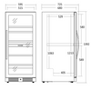 Winiarka | chłodziarka do wina | dwustrefowa | 345 l | na 90 butelek | 595x680x1392 mm | SV104B