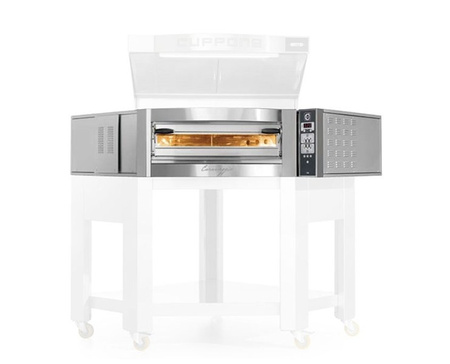 Piec do pizzy Cuppone Caravaggio | CR835/1 CD | elektryczny | 8x36 cm | 11,8 kW | 1445x1639x430 mm