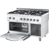 ECO gas cooker with electric oven, 6-burner, P 25.5+6.5 kW, U G20 STALGAST 9714310