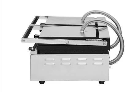 Grill elektryczny kontaktowy panini podwójny RN103-A | płyty ryflowane