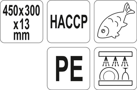 DESKA DO KROJENIA 450x300x13 NIEBIESKA
 | YG-02173