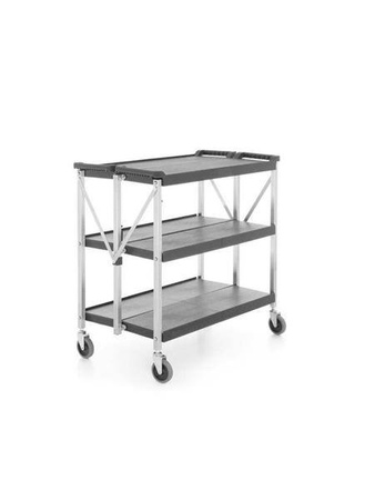 Plastic 3-shelf folding cart HENDI 810231