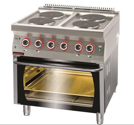 Electric kitchen with electric oven 4x2.6kW + 3.5kW (oven) 700.KE-4/PE-1 Kromet