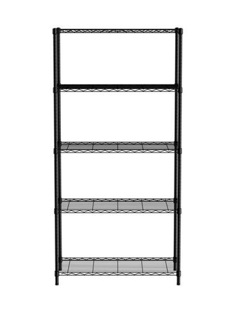 5-Fach-Regal schwarz, pulverbeschichtet HENDI 812990