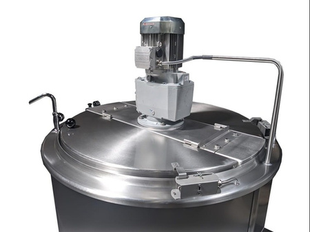 Kocioł warzelny gazowy z grzaniem pośrednim | opcja mieszadła | ekran dotykowy | 48 kW | 300 l | 1320x1330x940 mm | RQK-305GR