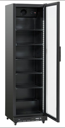 Szafa chłodnicza przeszklona | 392 l | SD430BE (RQ429-BLACK)