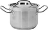 Stainless steel tall pot with lid 16x12CM 2,4L | YG-00001
